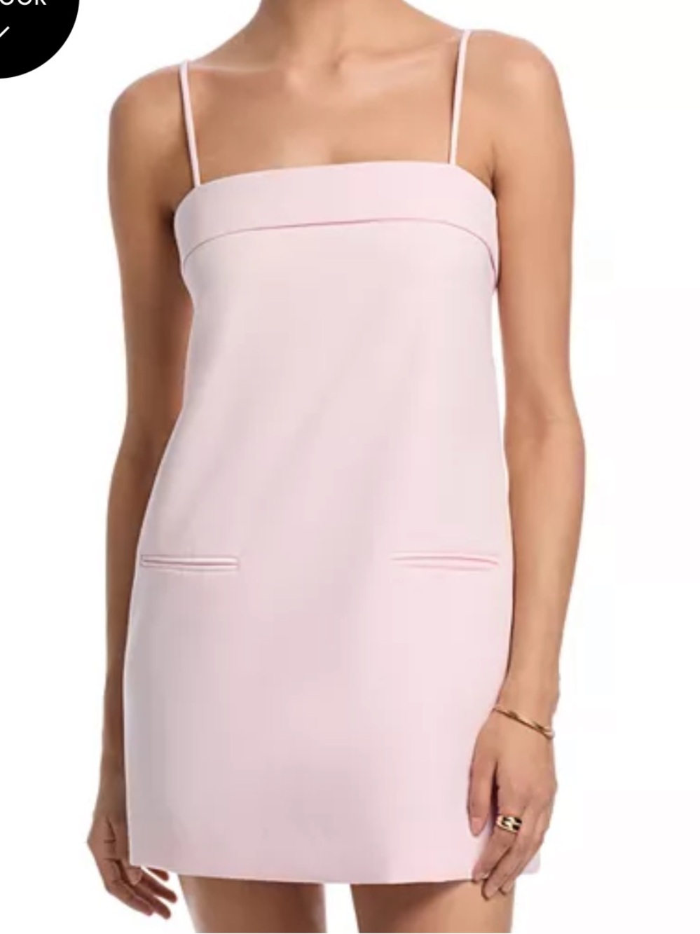 Blush Pink  Strappy Shift Dress